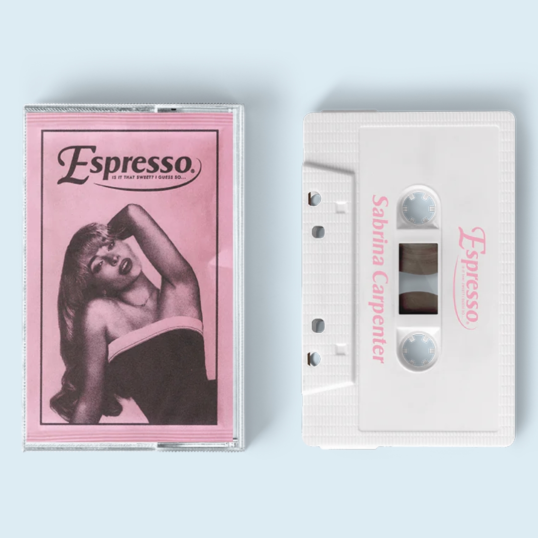 espresso cassette sabrina carpenter retro tech