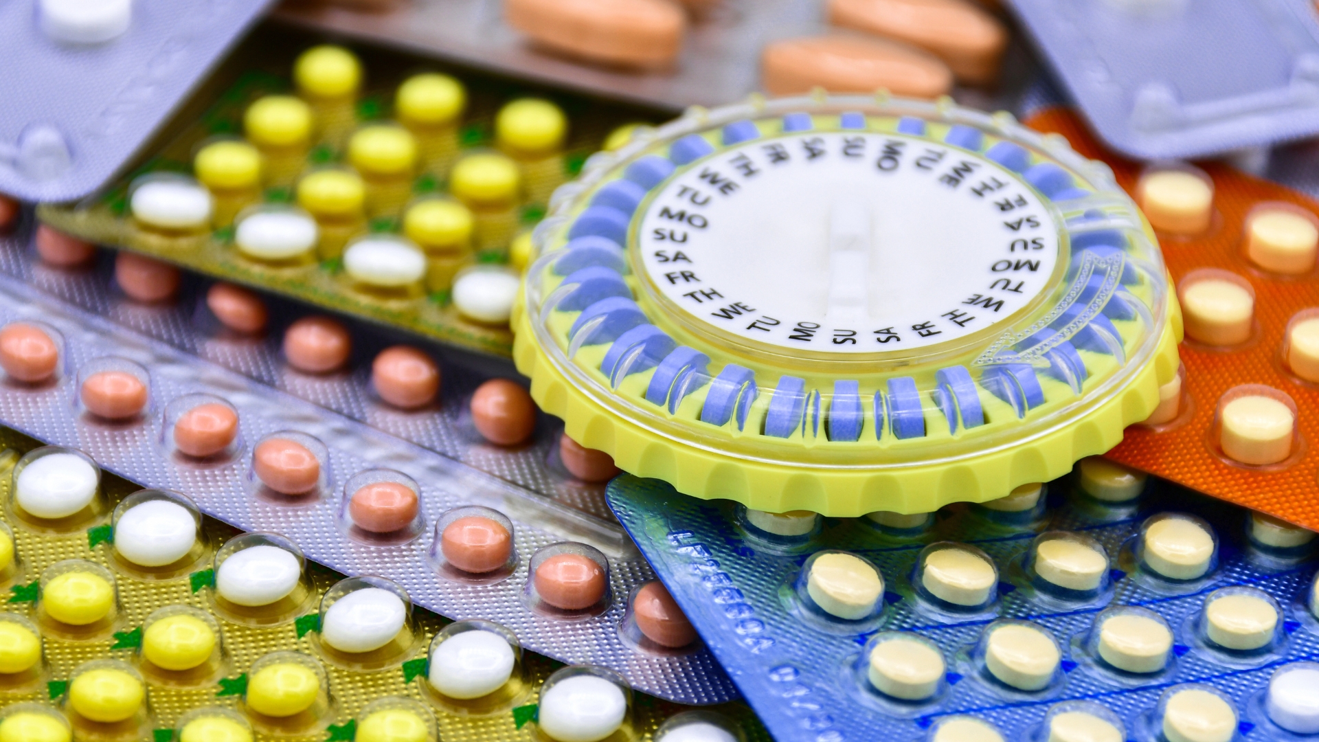 oral contraceptive pill on counter (article: cycle syncing skincare)